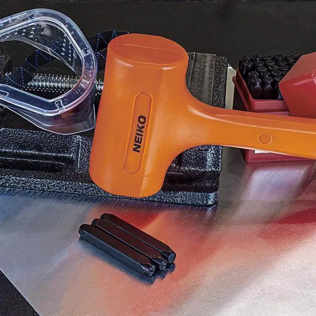 Alt view image 7 of 7 - 02848A 3 LB Dead Blow Hammer, Neon Orange | Unibody Molded | Checkered Grip | Spark and Rebound Resistant