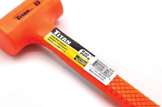 Alt view image 2 of 5 - 63008 8oz Dead Blow Hammer with Steel Shot Filled Head, Spark & Rebound Resistant, 10.5" Non-slip Diamond Textured Handle