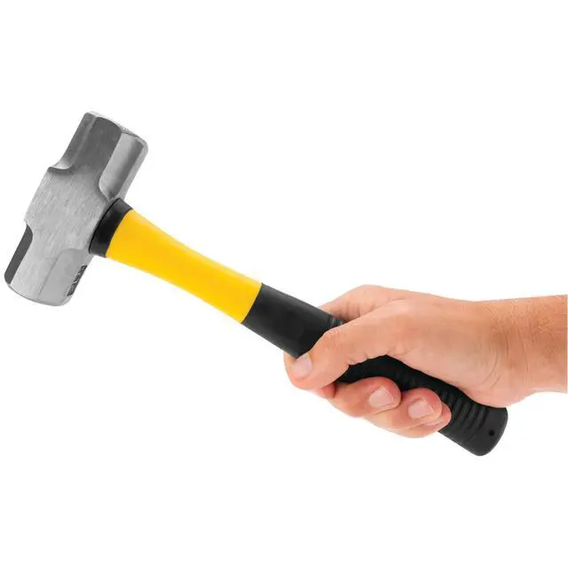 Alt view image 6 of 6 - 1935 2lb Fiberglass Handle Sledge Hammer , Black