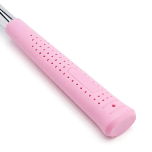 Alt view image 4 of 6 - 8 oz Claw Hammer with Shock Reduction, No-Slip Rubber Grip, Pink