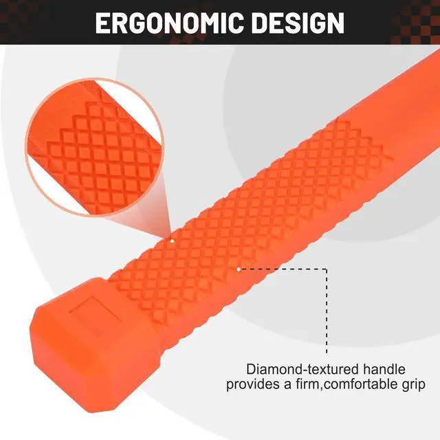Alt view image 7 of 7 - 3 lb Dead Blow Hammer, Hammer Mallet, Anti-Rebound, Spark Resistant, Non-Slip Grip, One-Piece PVC Coated Design for Automotive, Construction and Home Use