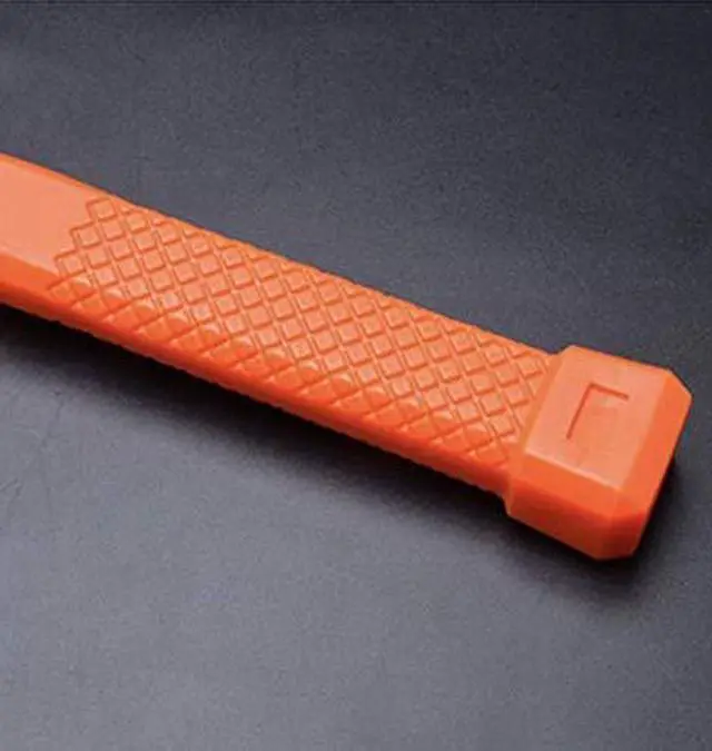 Alt view image 3 of 3 - Dead Blow Hammer 2 LB - Mallet Blow Hammer Steel Shot Head for No Rebound - High Impact Orange Poly Cover to Prevent Marking Surface -