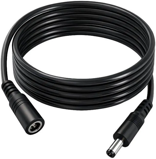 Main image of 2pcs 16AWG DC Power Extension Cable 5.5mmx 2.1mm Male to Female Connection Cable for CCTV Surveillance Camera Solar Panel LED Strip Light Energy Storage Power 4.9ft