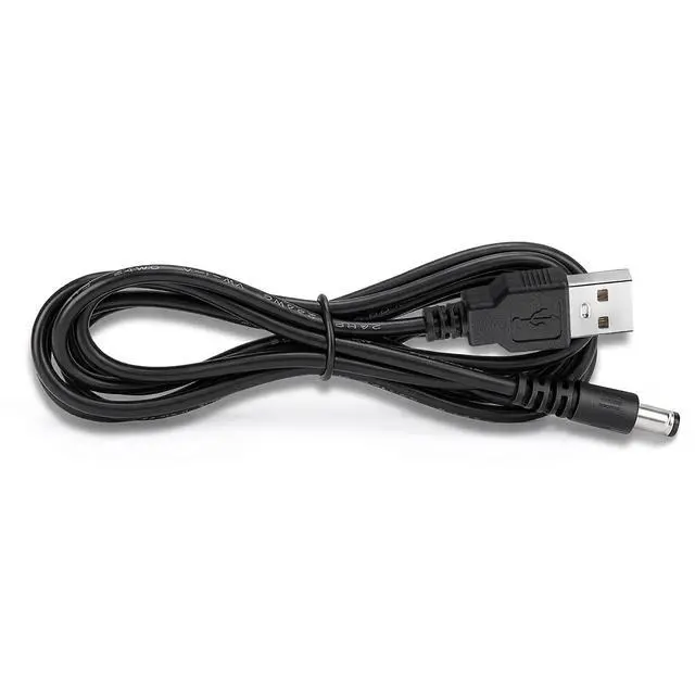 Alt view image 4 of 4 - 5-Pack USB to DC Power Cable, 5V DC 5.5mm x 2.1mm Round Barrel Plug Charging Cable 5 ft