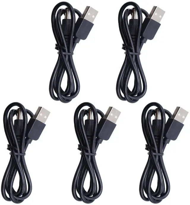 Main image of 5Pcs USB to DC 5V Power Cord Universal 5.5x2.1mm 5 Volt Connector Charge Barrel Jack Power Cable for Small Electronics Devices USB Extension Cable 5.5 * 2.1mm