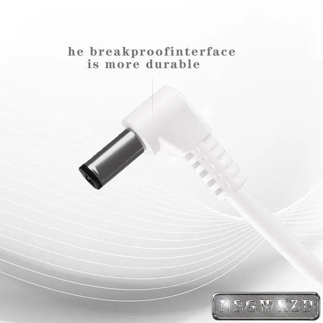 Alt view image 4 of 6 - Lighted Makeup Mirror Charger Cable - USB to DC 5.5mm x 2.5mm / 2.1mm Barrel Connector 5V Power Charging Cord 3.3 ft, 90-Degree Plug