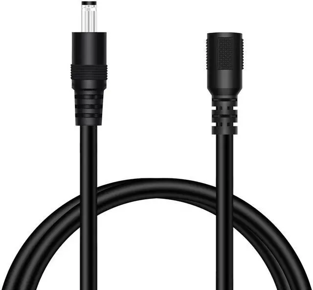 Main image of 18AWG 3FT DC Power Extension Cable, 5.5mm x 2.1mm Male to Female Barrel Plug Jack Power Supply Adapter 5.5x2.1mm Extension Cord for CCTV Surveillance Security Camera LED Strip