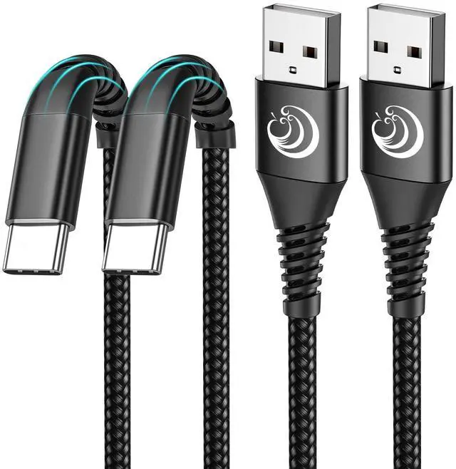 Main image of USB C Cable 10FT 2Pack USB A to Type C Charger Cable 3A Fast Charging Phone Cord for Samsung Galaxy S23 S22 S21 S20 A01 A02s A10e A11 A50 A52, Note 20 Ultra S21, Stylus Power G7 G6 Z4,LG G7 G8