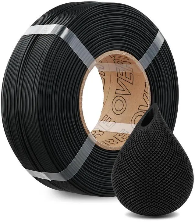 Main image of High Speed PLA Filament Refill 1.75mm, Rapid PLA Spoolless 3D Printing Filament, 1kg (2.2lb) Refilament for Bambu Lab, Accuracy +/- 0.02mm, Fit Most FDM Printers (Black)