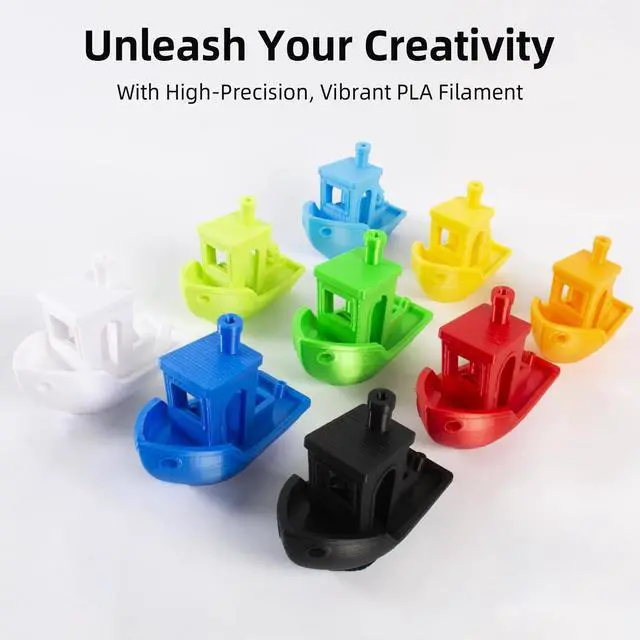 Alt view image 5 of 7 - PLA Filament 1.75mm Black, 1kg (2.2lbs) Spool, Neatly Wound 3D Printer Filament, Tangle-Free, Dimensional Accuracy +/- 0.02mm, Fits Most FDM 3D Printers