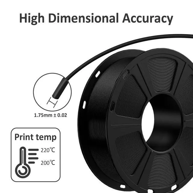 Alt view image 4 of 7 - PLA Filament 1.75mm Black 1KG