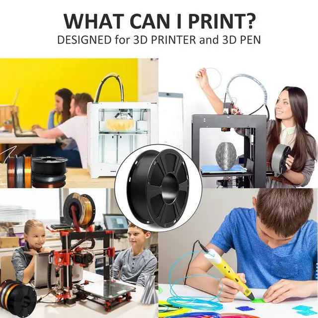Alt view image 7 of 7 - PLA Filament 1.75mm Black 1KG