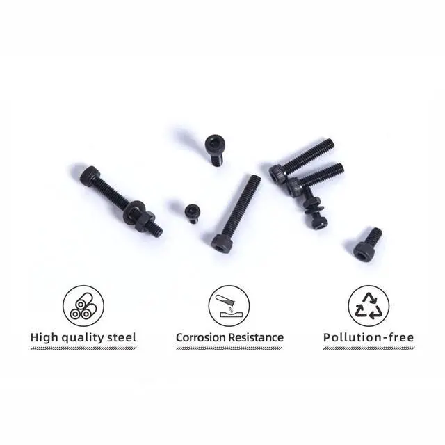 Alt view image 5 of 7 - 527 Pcs M4 M3 Metric Screws Assortment Kit, Machine Screw Assortment, Nuts and Bolts Assortment 12.9 Grade High Strength Carbon Steel Black 16 Sizes 6mm 8mm 10mm 12mm 16mm 20mm 25mm 30mm