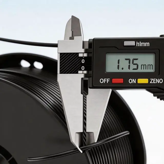 Alt view image 2 of 7 - PLA Filament 1.75mm Black 200g, Tangle-Free 3D Printer Filament, ±0.02mm Accuracy, Vacuum Sealed with Desiccant, Fit Most FDM 3D Printers