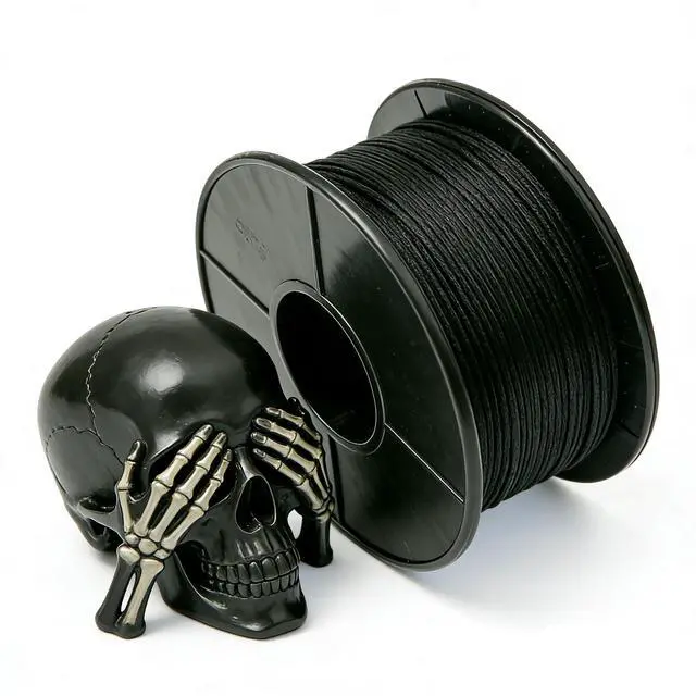 Main image of PLA Filament 1.75mm Black 200g, Tangle-Free 3D Printer Filament, ±0.02mm Accuracy, Vacuum Sealed with Desiccant, Fit Most FDM 3D Printers