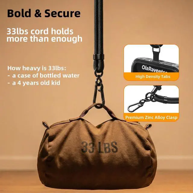 Alt view image 3 of 7 - Phone Lanyard Crossbody, Heavy Duty Anti-Theft Lanyard for iPhone/Samsung - Extra Long Adjustable Neck Strap with Tether Tabs