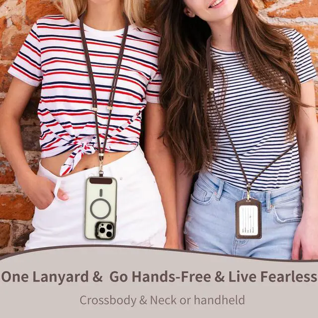Alt view image 6 of 7 - Cell Phone Lanyard for iPhone: Crossbody Phone Strap Adjustable Neck Wrist Strap Anti Theft Long Lanyard Travel Essential for Women Most iPhone and Android Smartphones