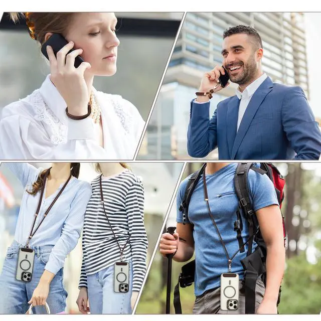 Alt view image 7 of 7 - Cell Phone Lanyard for iPhone: Crossbody Phone Strap Adjustable Neck Wrist Strap Anti Theft Long Lanyard Travel Essential for Women Most iPhone and Android Smartphones