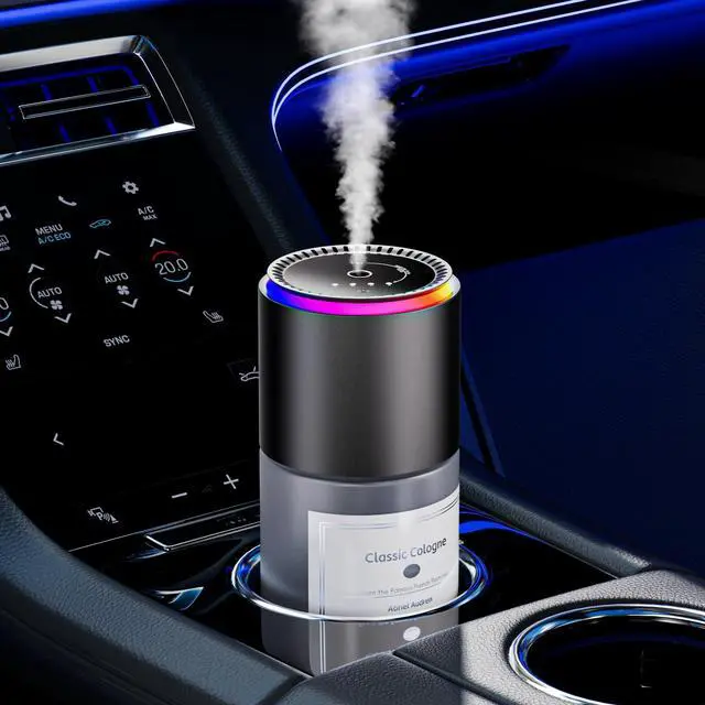 Main image of Car Air Freshener, Smart Car Air Freshener,car Diffuser with 150 ML (5oz) Capacity Multi-fragrance,RGB Music Syncing Light, Auto On/Off (Cologne)