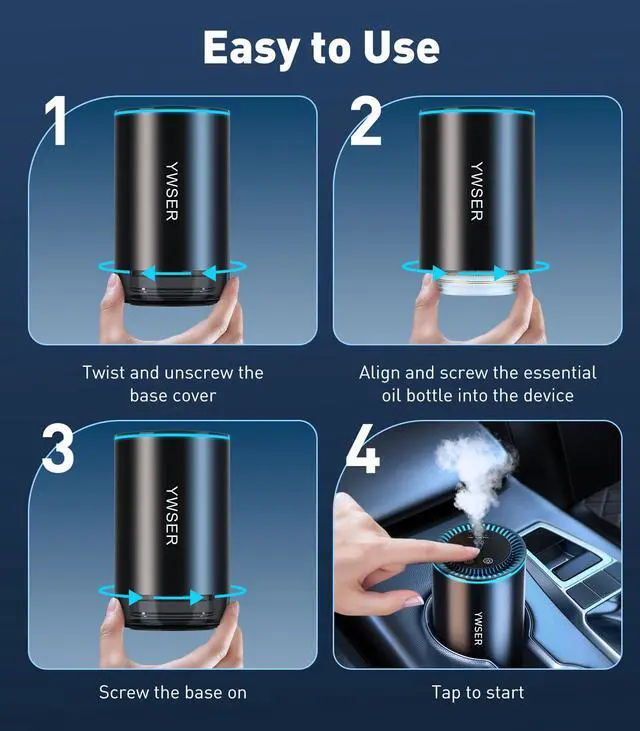 Alt view image 5 of 5 - Smart Car Air Freshener Refill, 50ml Aromatherapy essential oil, Made of Natural Plant Extracts (Cologne)