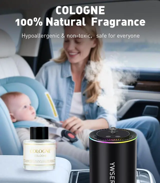 Alt view image 4 of 5 - Smart Car Air Freshener Refill, 50ml Aromatherapy essential oil, Made of Natural Plant Extracts (Cologne)