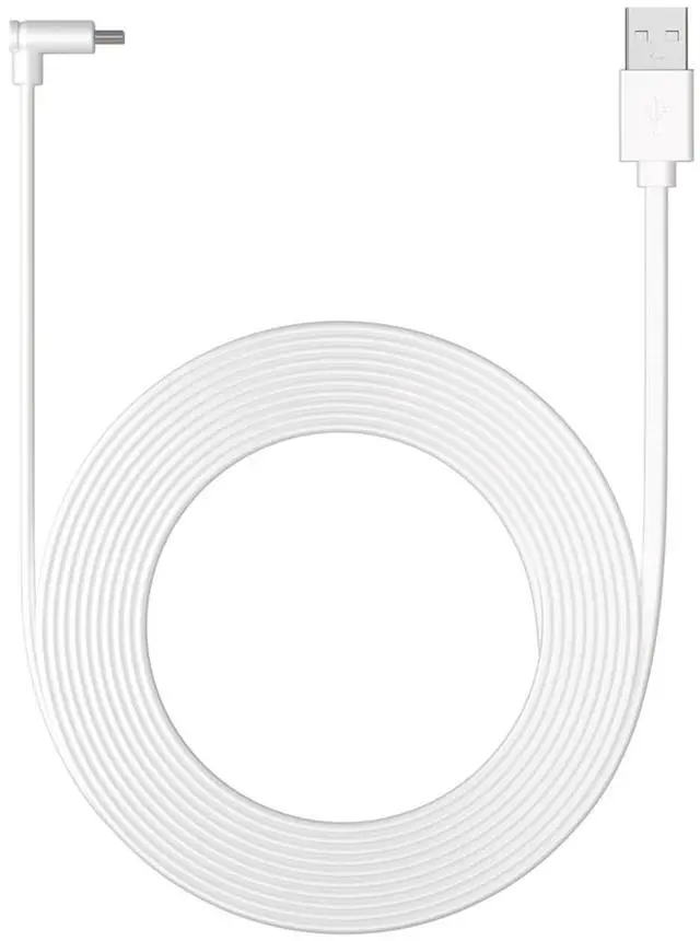 Main image of 10 ft. USB-A to USB-C Power Cable Compatible with Indoor Cam Plus, White