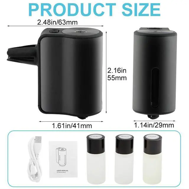 Alt view image 2 of 7 - Smart Car Air Freshener Diffuser, 3 Levels Adjustable Modes