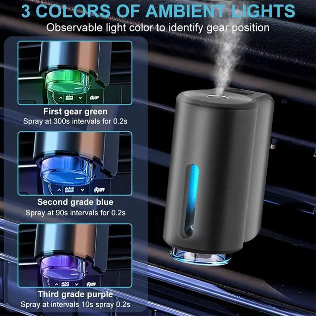 Alt view image 3 of 7 - Smart Car Air Freshener Diffuser, 3 Levels Adjustable Modes