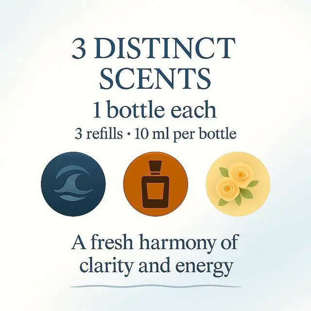 Alt view image 6 of 7 - Smart Car Air Freshener: Revolutionary Smart Car Diffuser Vent Clip with 3 Exclusive 10 ml Fragrances (Fresh Essence Collection)