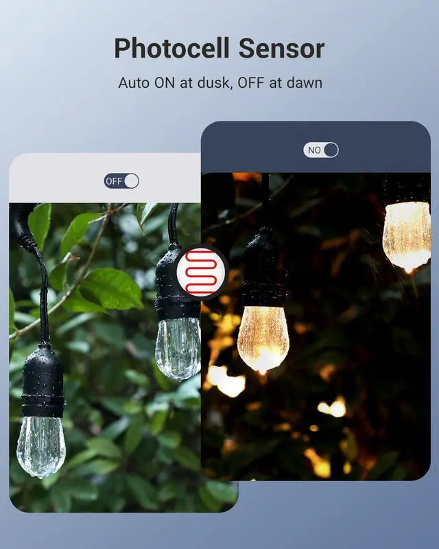 Alt view image 3 of 7 - Outdoor Timer for Lights, Waterproof Outlet Timer with 2 Grounded Electrical Outlets, for String Light, 15A 1/2HP, UL Listed