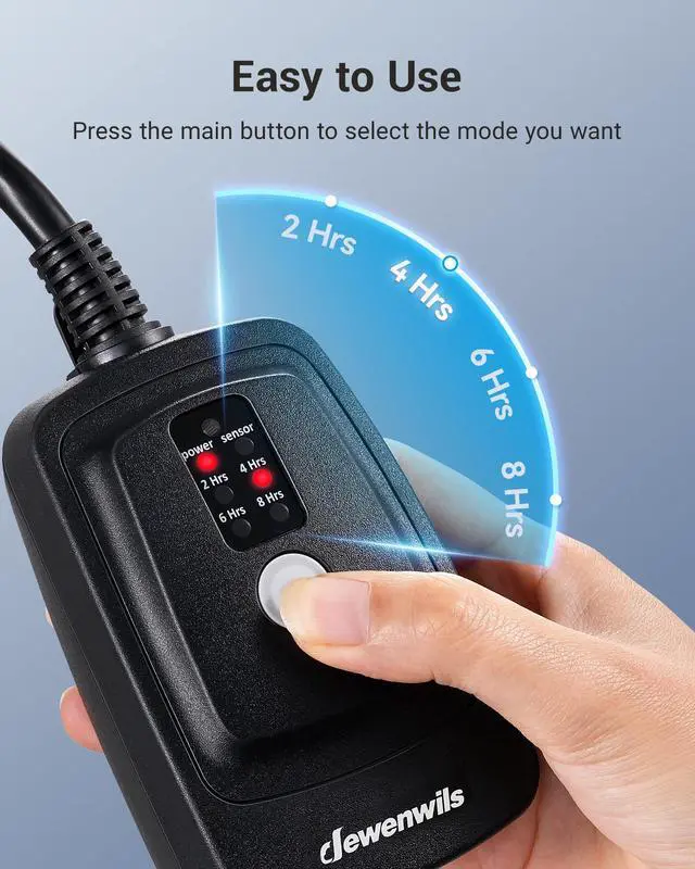 Alt view image 5 of 7 - Outdoor Timer for Lights, Waterproof Outlet Timer with 2 Grounded Electrical Outlets, for String Light, 15A 1/2HP, UL Listed