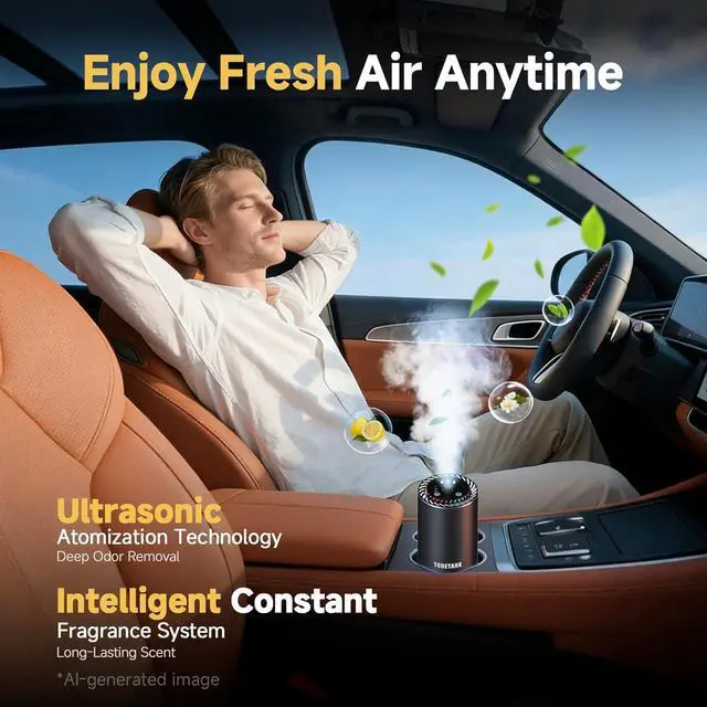 Alt view image 3 of 5 - Smart Car Diffuser Oil Refill - Natural Essential Oils, New Car Smell Fragrance Car Air Freshener Refill (50ml*2)