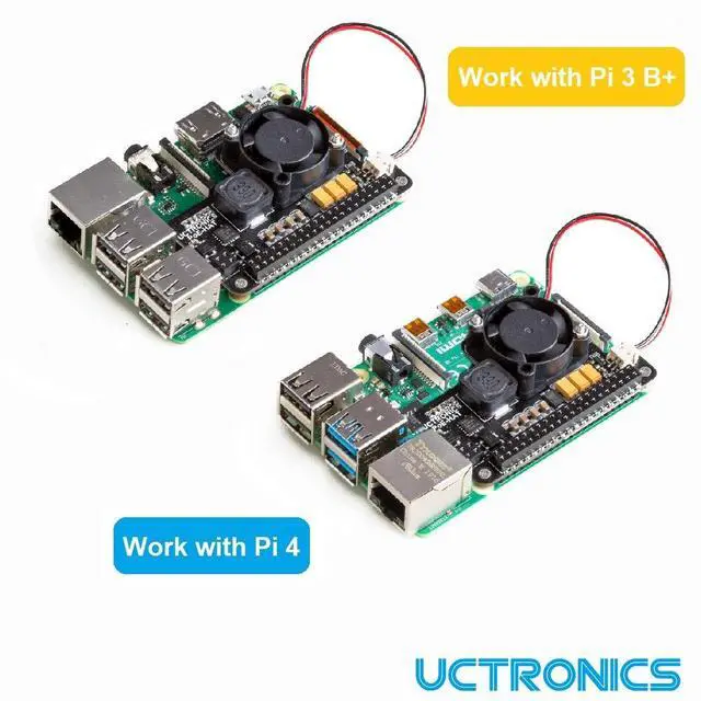 Alt view image 2 of 6 - for Raspberry Pi 4 PoE HAT with Cooling Fan, Mini Power Over Ethernet Expansion Board for Raspberry Pi 4 B, 3 B+ and Rackmount