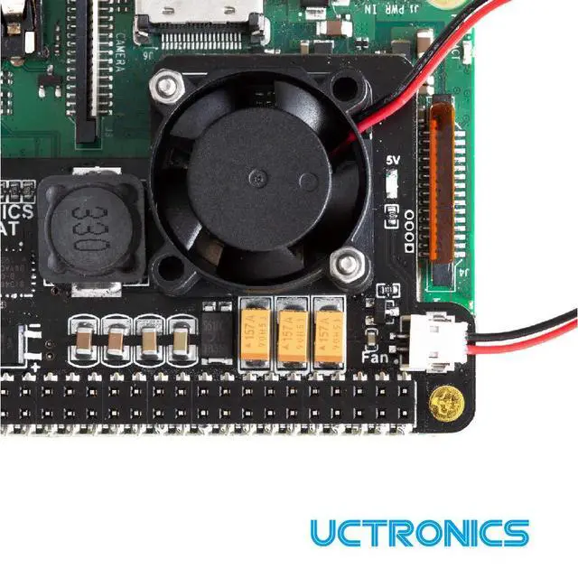Alt view image 3 of 6 - for Raspberry Pi 4 PoE HAT with Cooling Fan, Mini Power Over Ethernet Expansion Board for Raspberry Pi 4 B, 3 B+ and Rackmount