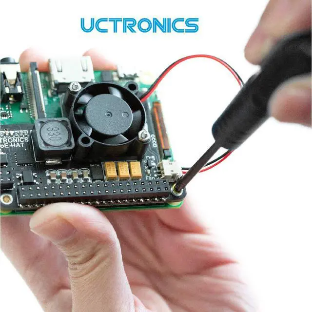 Alt view image 4 of 6 - for Raspberry Pi 4 PoE HAT with Cooling Fan, Mini Power Over Ethernet Expansion Board for Raspberry Pi 4 B, 3 B+ and Rackmount
