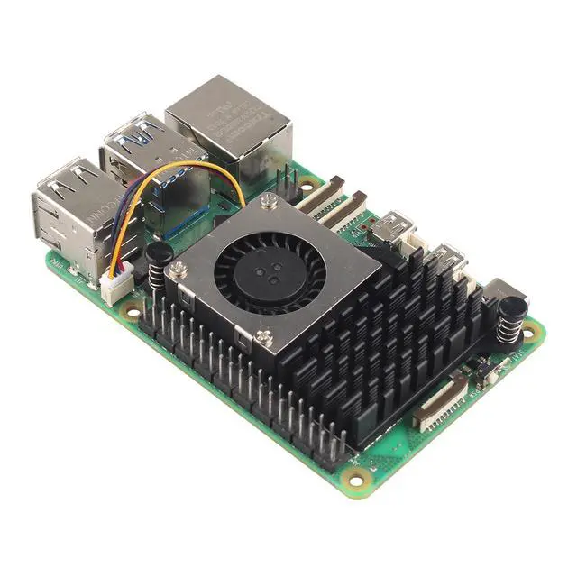 Alt view image 5 of 7 - Aluminum Case ZC501 with Active Cooler ZP536 for Raspberry Pi 5 2GB 4GB 8GB 16GB Support PCIe to M.2 NVMe PoE HAT WiFi7 RS485 RS232 PCIe Peripheral Board ZP511 ZP517A ZP581 ZP582 ZP590A ZP592