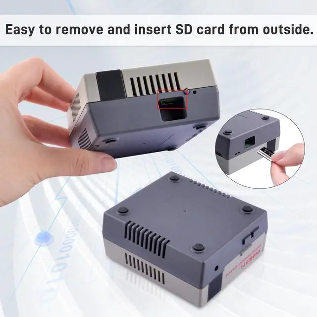 Alt view image 5 of 7 - Case for Raspberry Pi 5, with Armor Lite V5 Active Cooler, Retro Gaming Game5Pi Case for Raspberry Pi 5 8GB/4GB/16GB