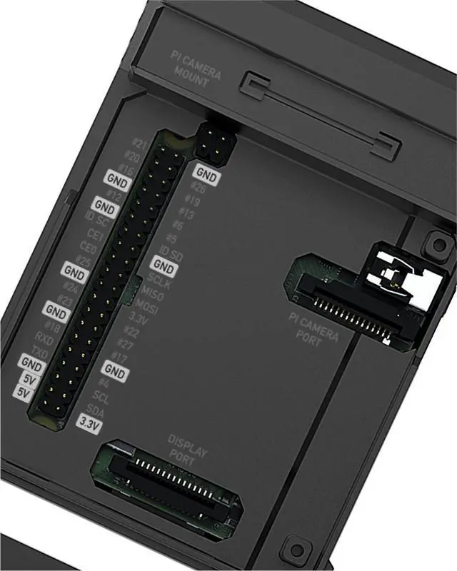Alt view image 4 of 7 - NEO Aluminum Case for Raspberry Pi 4 - Passive Heatsink, GPIO/HAT