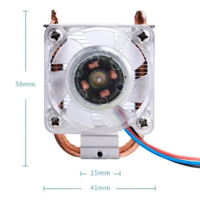 Alt view image 2 of 7 - ICE Tower Cooler with RGB Cooling Fan and Heatsink for Raspberry Pi 4B/3B+/3B