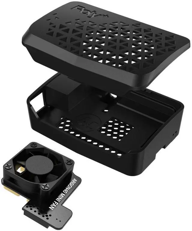 Main image of Poly+ Case for Raspberry Pi 4 - PWM Fan, Heatsink, Removable Top