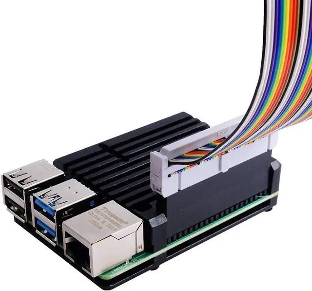 Alt view image 4 of 7 - Case for Raspberry Pi 4B, Pi 4 Armor with Aluminum Heatsink