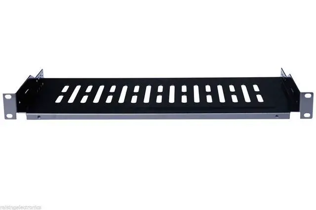 Alt view image 2 of 4 - Server Shelf Cantilever Tray Vented Shelves Rack Mount 19 Inch 1U 6Inch (150mm) Deep