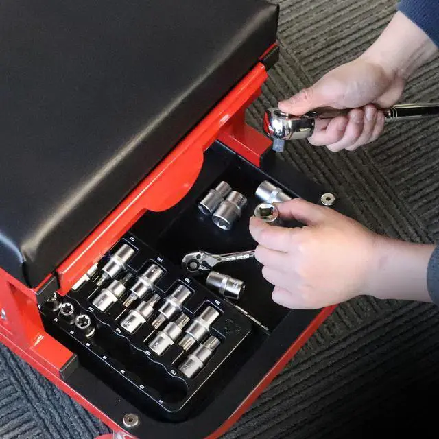 Alt view image 6 of 6 - 19-Piece 1/2 Drive E-Torx Socket Set and Torx Bit Socket Set, with Storage case, Premium CR-V Steel, E10-E24, T20-T70, E Socket Set for Mechanic and Home Repair