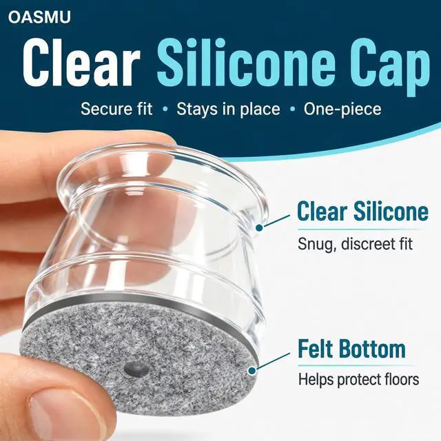 Alt view image 5 of 7 - 32 Pcs Chair Leg Floor Protectors - Silicone Felt Pads, Scratch-Proof & Noise-Free, Easy Smooth Moving, Large Size (Fits Round Chair Legs: 1-5/16" to 2" Diameter)