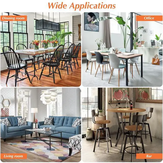 Alt view image 7 of 7 - 24Pcs Silicone Chair Leg Floor Protectors, Felt Furniture Pads for Hardwood Floors, Rubber Chair Leg Protectors for Hardwood Floors, Chair Leg Caps Chair Leg Covers for Wooden Floors(Clear, Large)