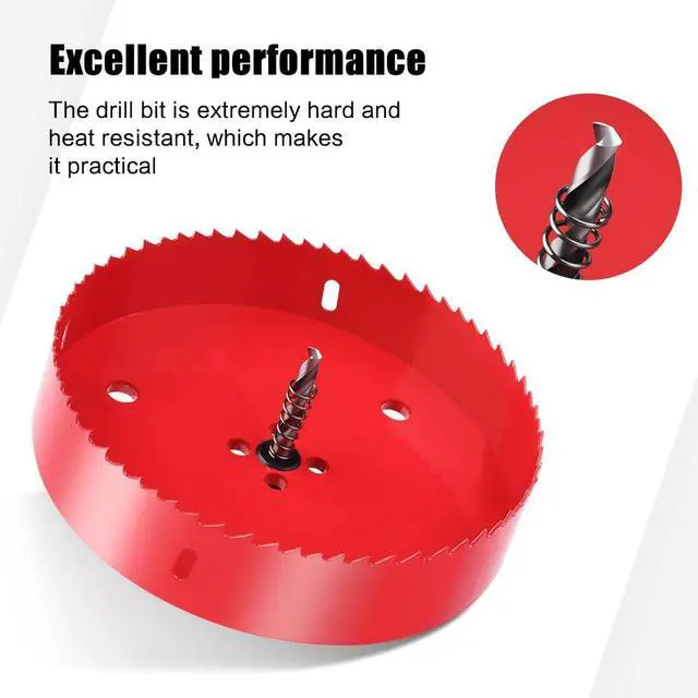 Alt view image 4 of 7 - 1 Inch Hole Saw, Heavy Duty 1 Inch Hole Drill Bit, 25mm Bi-Metal Hole Cutter for Wood, Plastic, Drywall