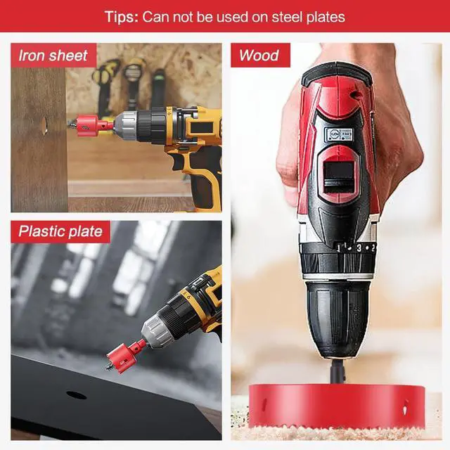 Alt view image 6 of 7 - 1 Inch Hole Saw, Heavy Duty 1 Inch Hole Drill Bit, 25mm Bi-Metal Hole Cutter for Wood, Plastic, Drywall