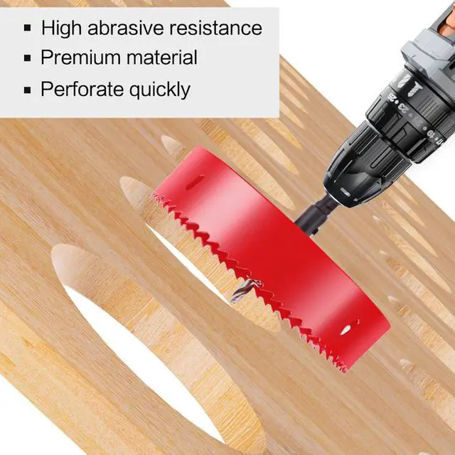 Alt view image 7 of 7 - 1 Inch Hole Saw, Heavy Duty 1 Inch Hole Drill Bit, 25mm Bi-Metal Hole Cutter for Wood, Plastic, Drywall