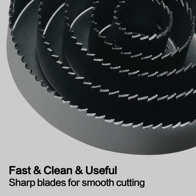Alt view image 2 of 6 - Hole Saw Set, 19Pcs Hole Saw Kit with General Purpose 3/4" to 5"(19-127mm) Saw Blades, Mandrels, Drill Bits, Installation Plate, Hex Key with Storage Case, Idear for Wood, Plywood, PVC Board