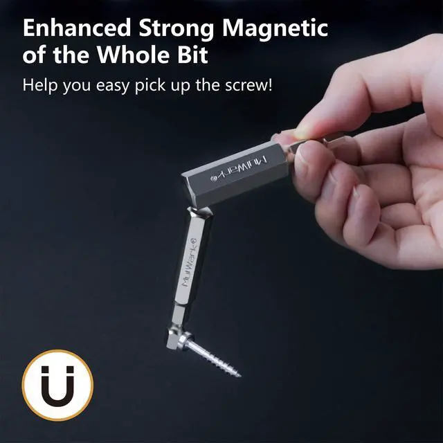 Alt view image 3 of 7 - Hex Head Allen Wrench Drill Bit Set 20PC (10pc Metric & 10pc SAE), 2.3" Long 1/4" Diameter Quick Release Shank Magnetic Screwdriver Bit Set for Assembling Furniture